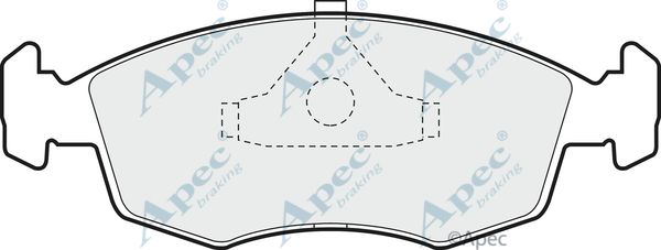 APEC BRAKING Piduriklotsi komplekt,ketaspidur PAD532